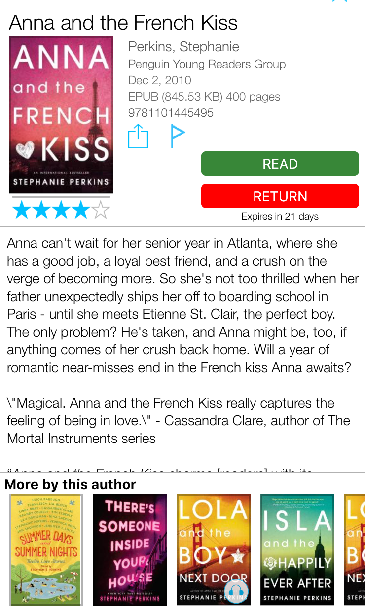 anna and the french kiss audiobook lola and the boy next door summary